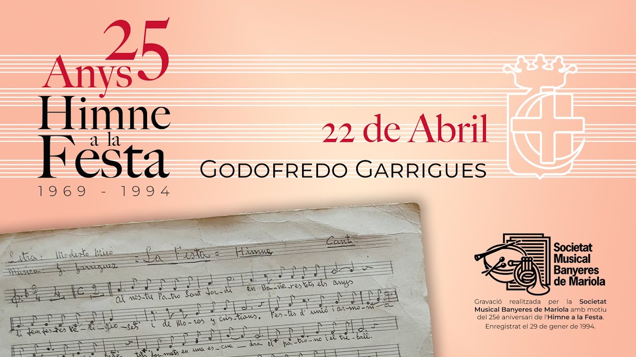 22 de Abril, pasdoble de Godofredo Garrigues | Societat Musical Banyeres de Mariola