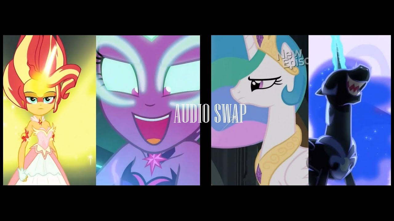 Audio Swap - Celestia vs Nightmare Moon and Daydream Shimmer vs Midnight Sparkle