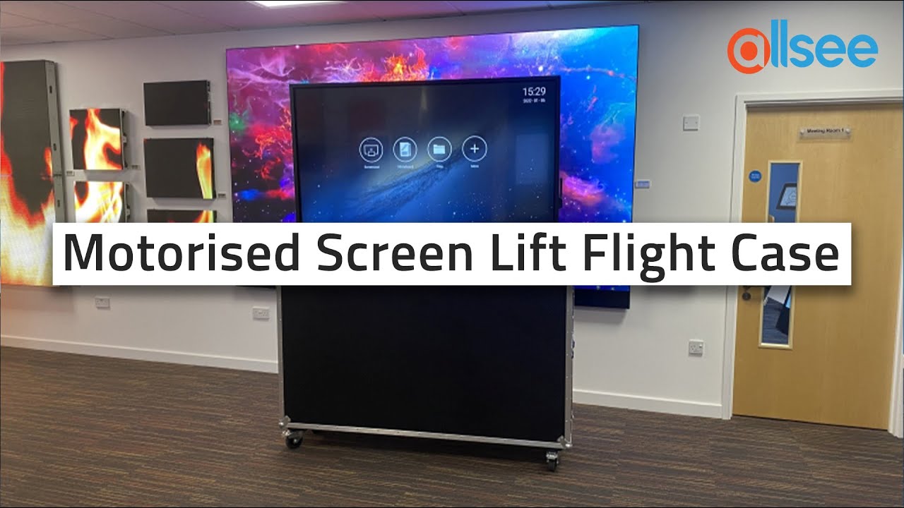 Bring Demos to the Next Level With Our Motorised Screen Lift Flight Case