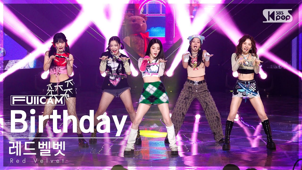 [안방1열 풀캠4K] 레드벨벳 'Birthday' (Red Velvet FullCam)│@SBS Inkigayo 221211