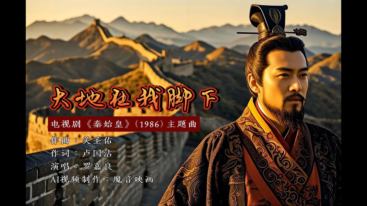 【AI重制】1986版电视剧《秦始皇》主题曲：大地在我脚下 - 罗嘉良