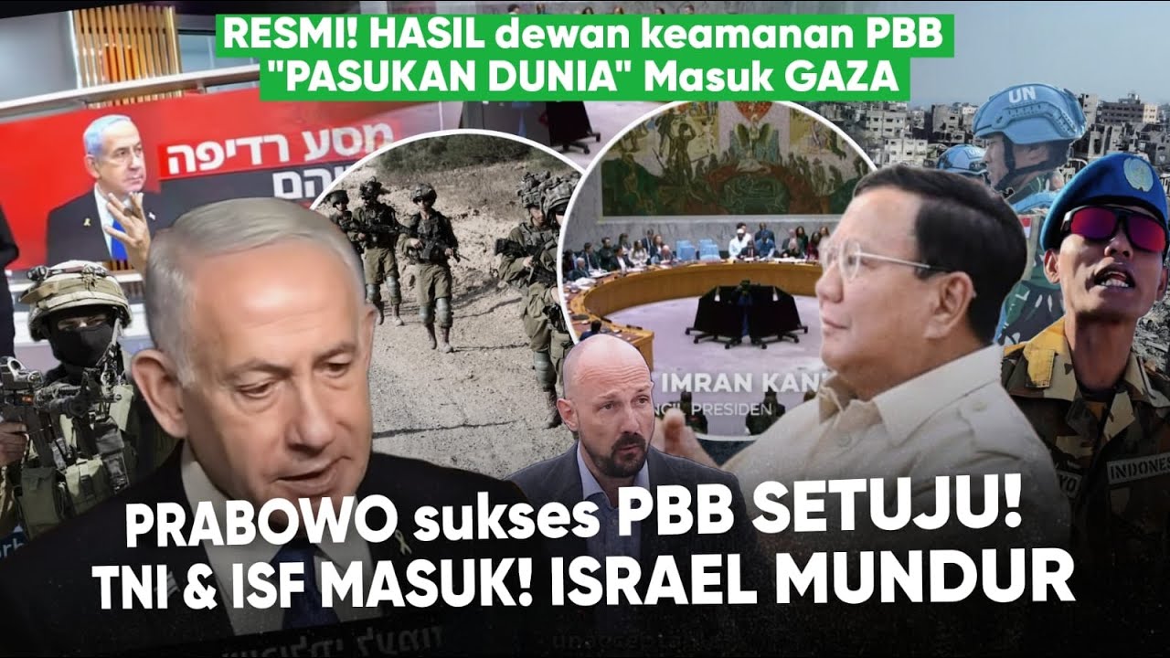 PBB resmikan Resolusi PALESTINA “Prabowo Berhasil : TNI dapatkan Mandat Jaga GAZA" Israel OUT GAZA