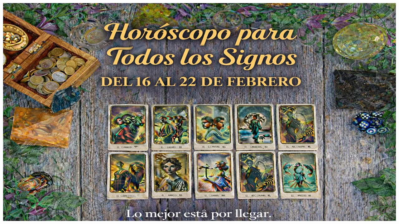 Horóscopo Semanal del 16 al 22 de Febrero 2026. Profesor Ezequiel Tarot
