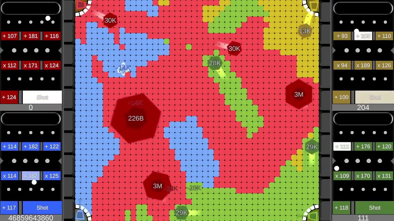 Multiply or Release X Territory War - 🖖4 Player #2 - Marble Race in Unity