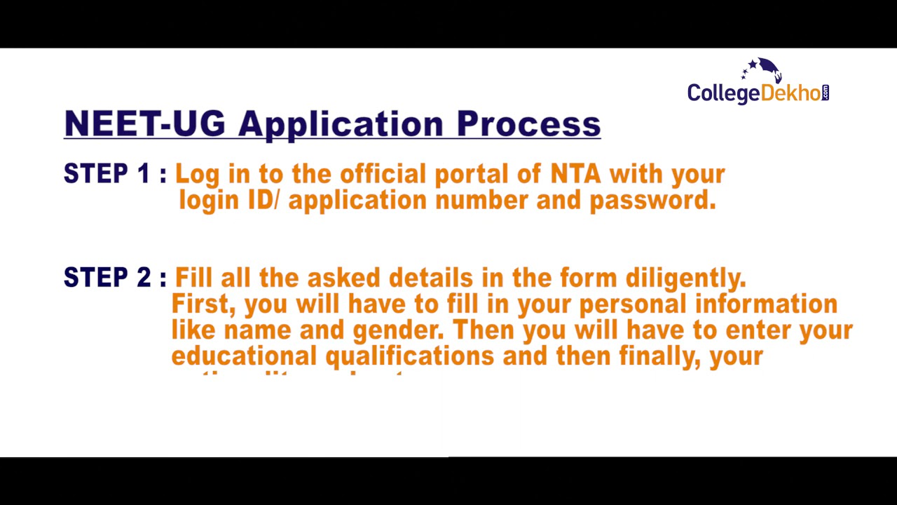 How to Fill NEET 2021 Application Form