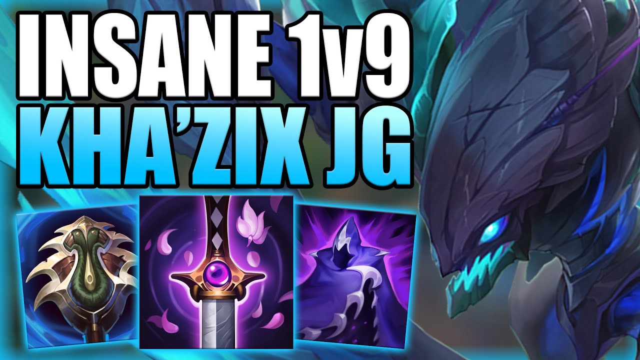 THIS IS THE MOST INSANE 1v9 YOU WILL EVER SEE WITH KHA'ZIX JUNGLE! Gameplay Guide League of Legends
