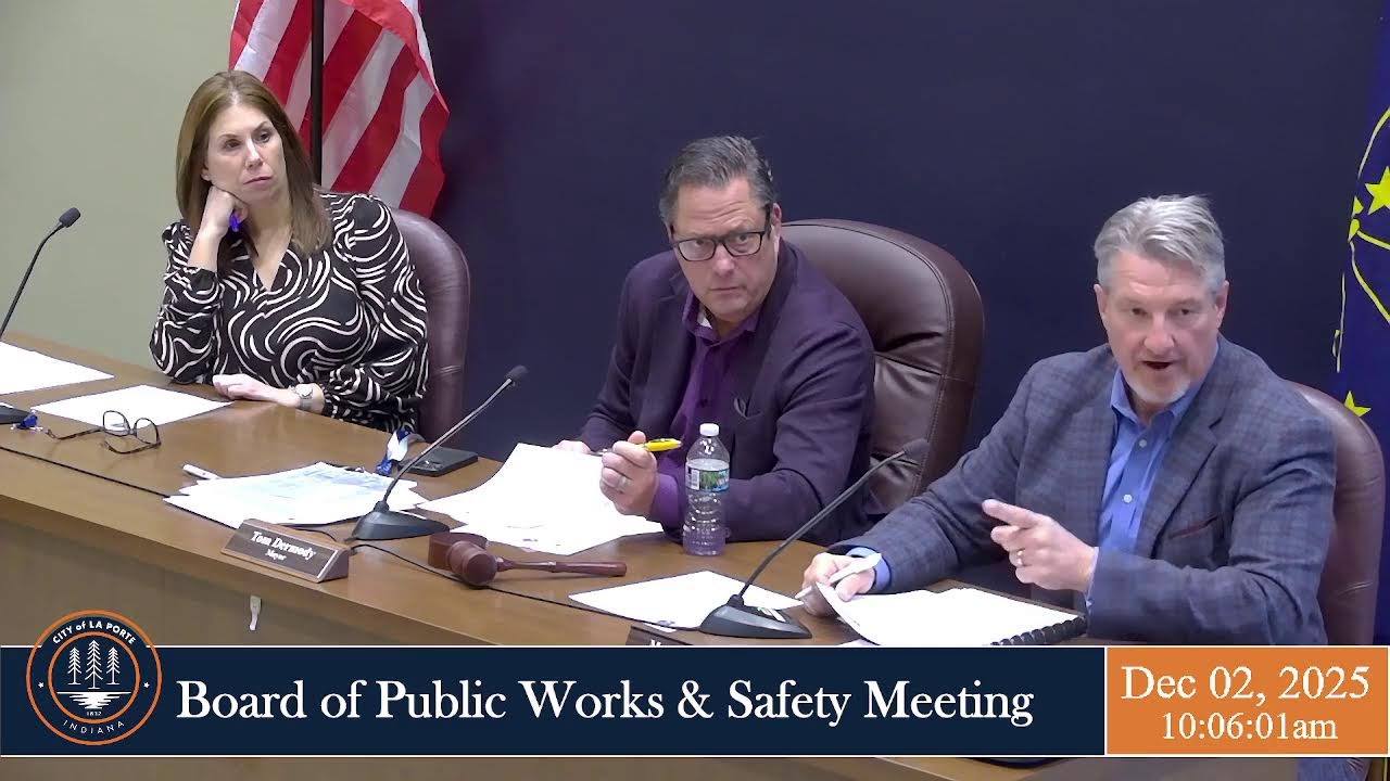 Board of Public Works & Safety Meeting - 12/2/2025