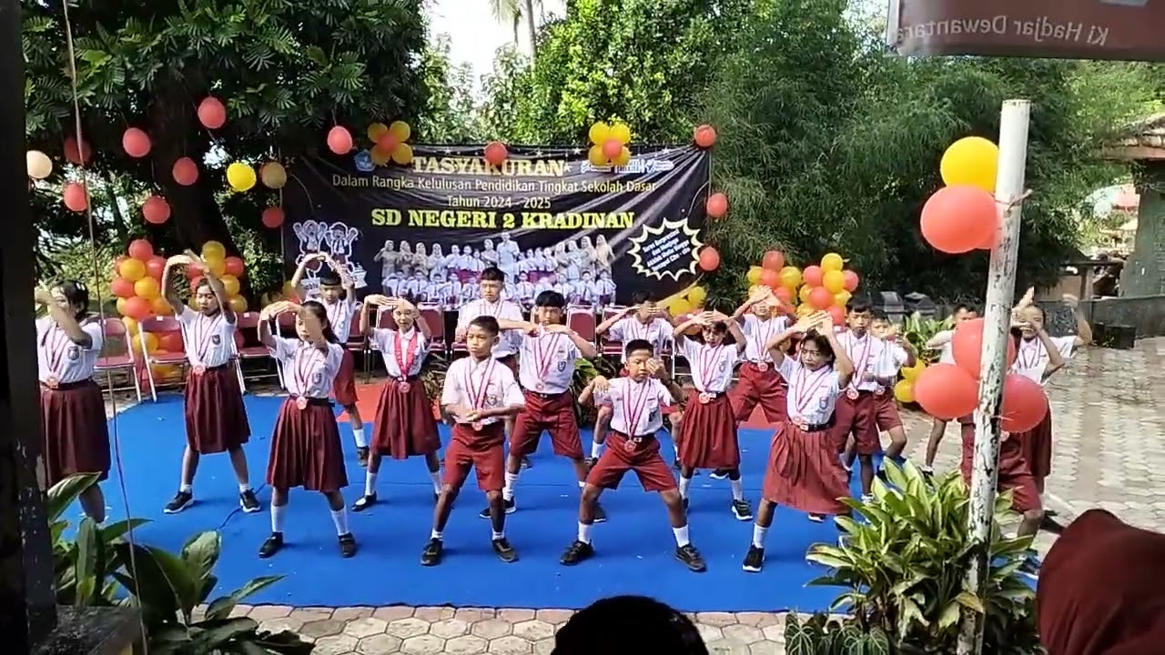 Tasyakuran pelepasan kelas 6 SD Negeri 2 Kradinan tahun pelajaran 2024/2025