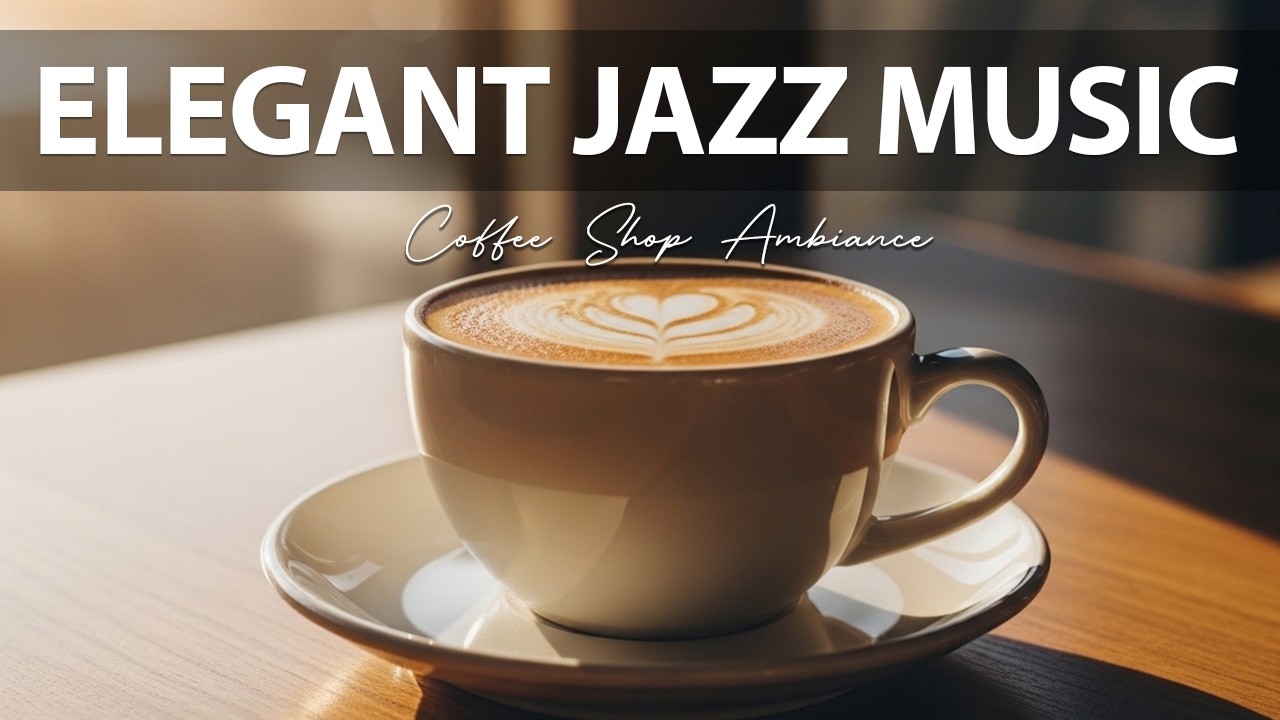 Elegant Jazz Music ☕ Coffee Sop Ambiance for Relaxing, Great Moods and Happy Moods