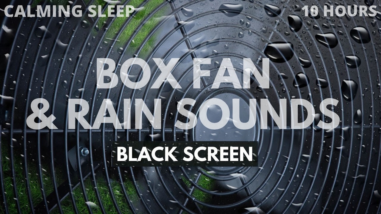 [NO ADS] Fall Asleep Fast with CALMING FAN SOUND and Rain Sounds | White Noise For Superb Slumber