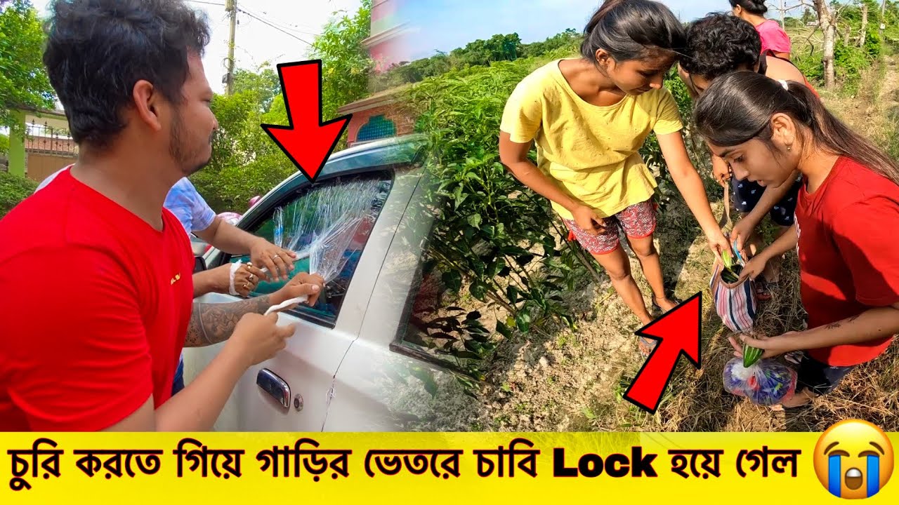 চুরি করতে গিয়ে গাড়ির ভেতরে চাবি  🔑 Lock 🔒 হয়ে গেল 😭