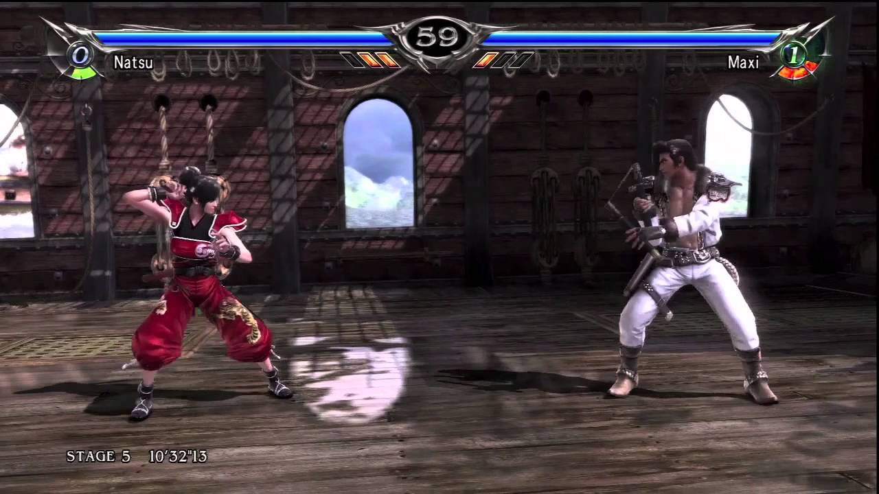 Soul Calibur V Natsu Playthrough Arcade Hard Asian Route [HD]