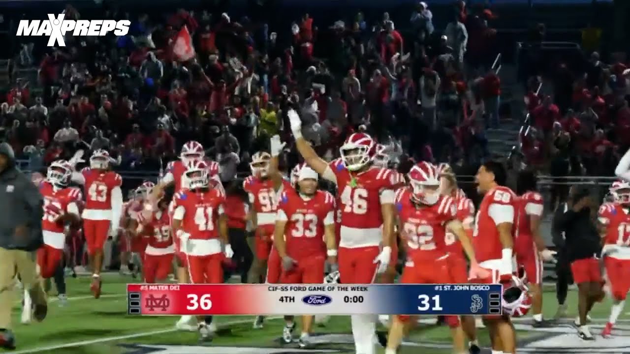 Mater Dei ошеломляет St John Bosco, отыграв 21 очко 🤯 🏈