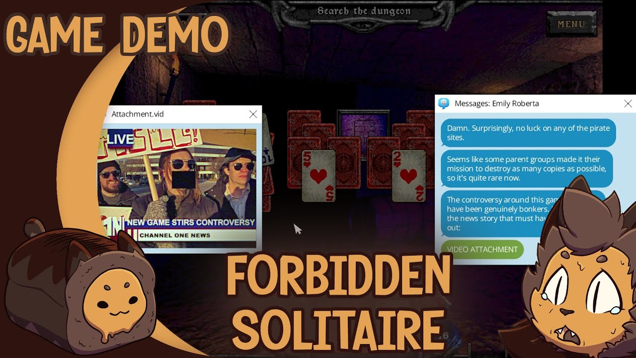 DEMO - Forbidden Solitaire - Narrative-based Card Game Retro Horror FMV
