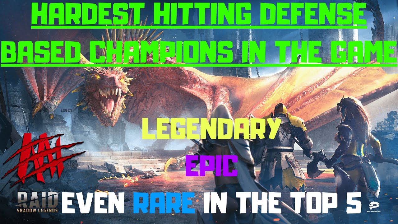 Hardest Hitting Defense Based Champions I Raid Shadow Legends