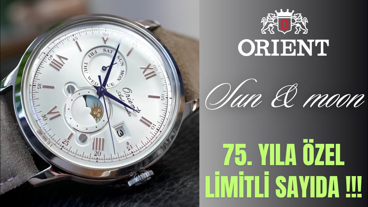 ORİENT SUN & MOON 75TH LİMİTED EDİTİON ( 75. yıllık tarihe yakışır bir model !!! ) #orient #watch