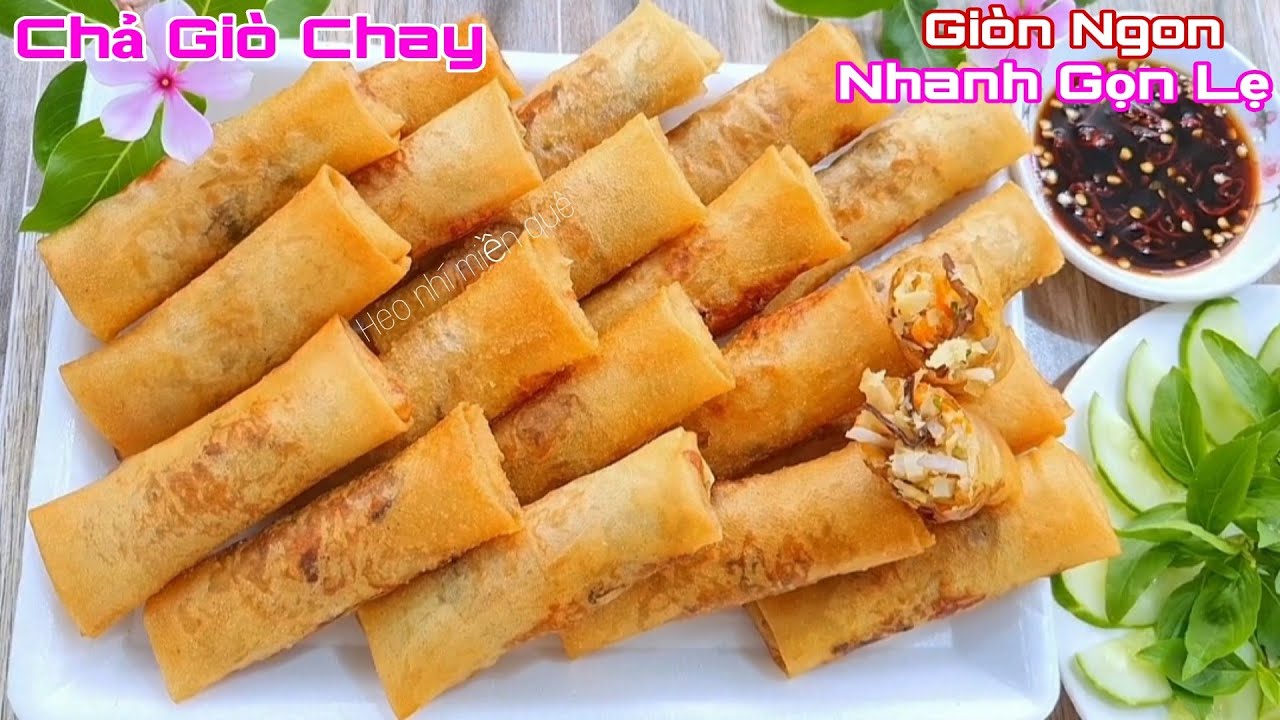 Làm Chả Giò Chay Cách Này Rất Nhanh Ăn Rất Ngon