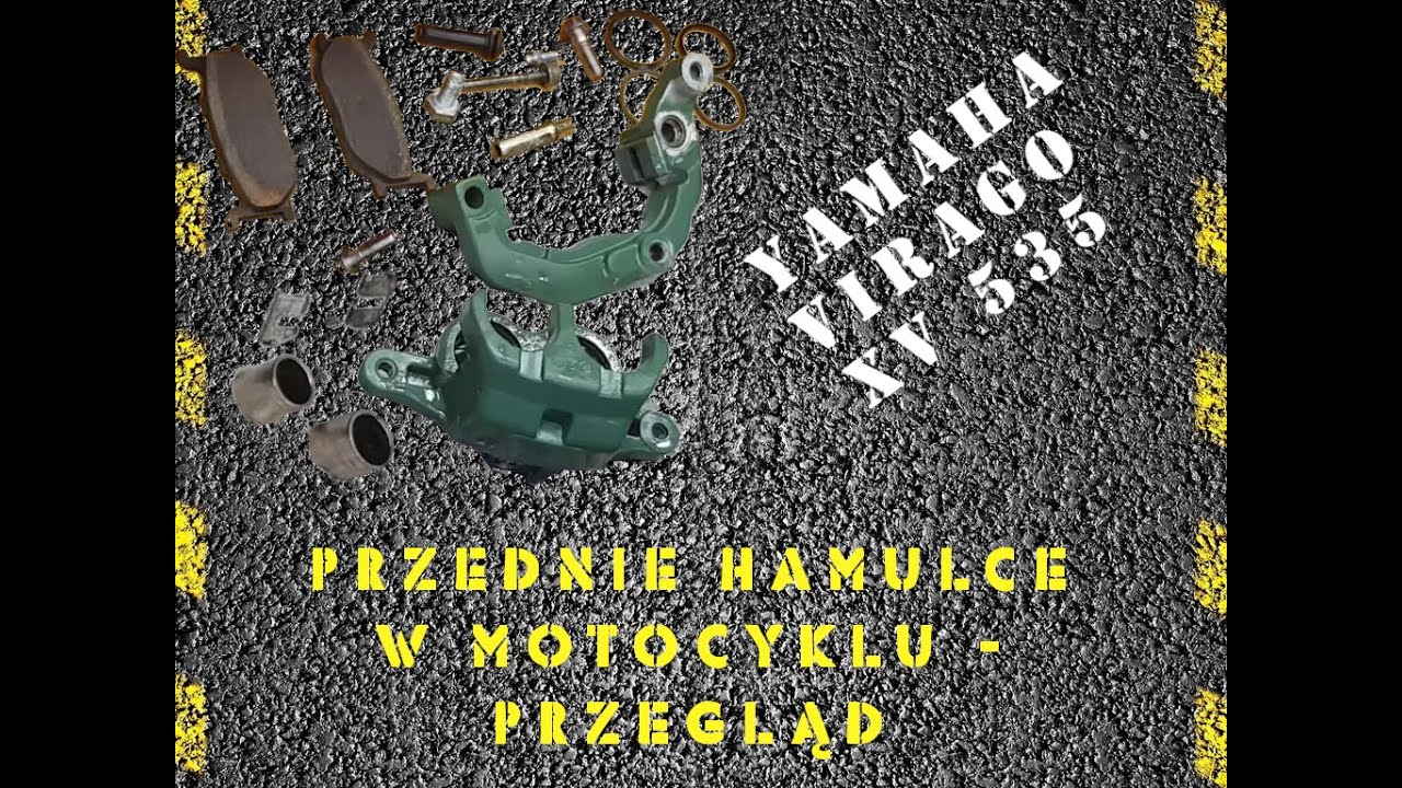 Przegląd przednich hamulców w motocyklu. [Yamaha Virago XV535]