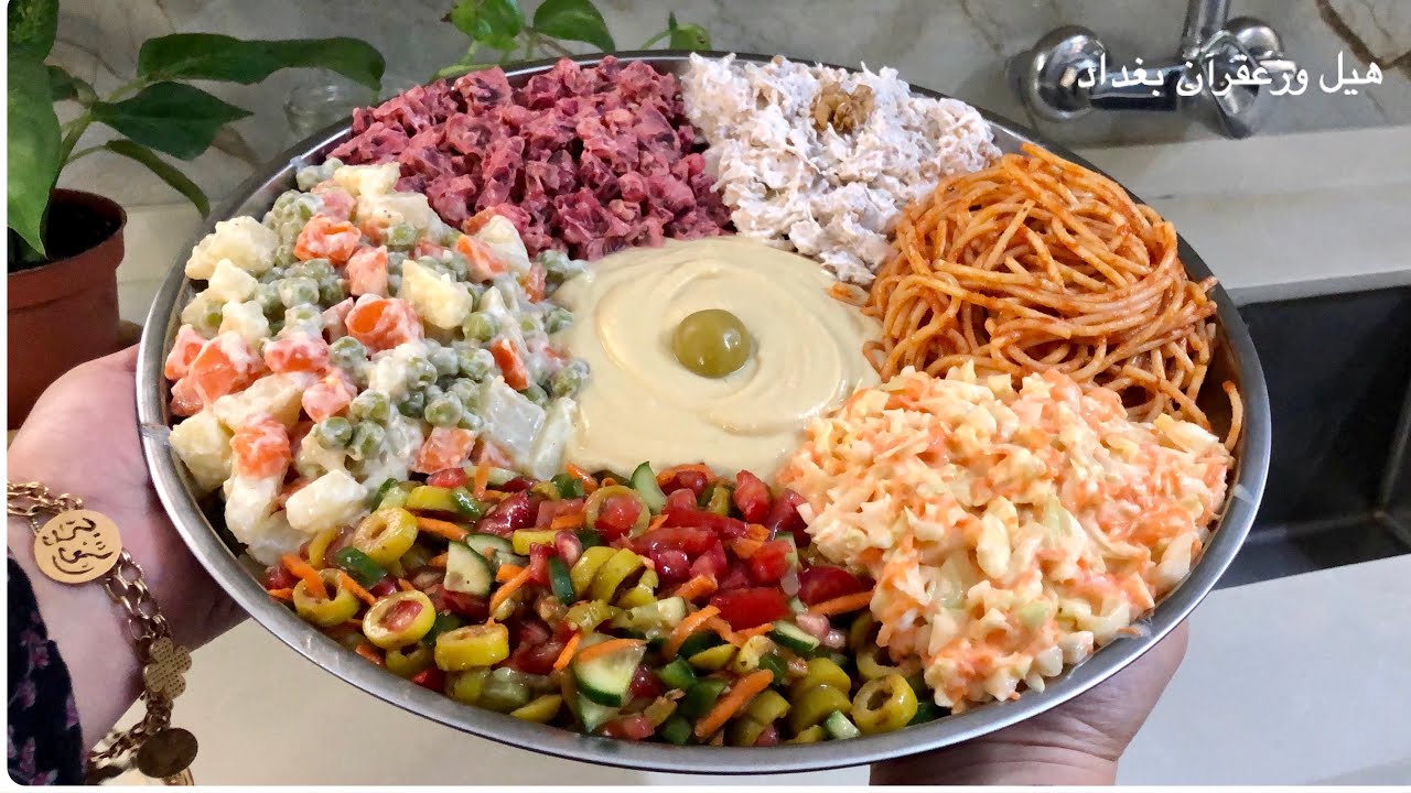 مقبلات المطاعم لازم تكون موجودة على سفرة رمضان✨كول سلو،اسباكتي،سلطة روسية حمص مالذ وطاب بفيديو واحد