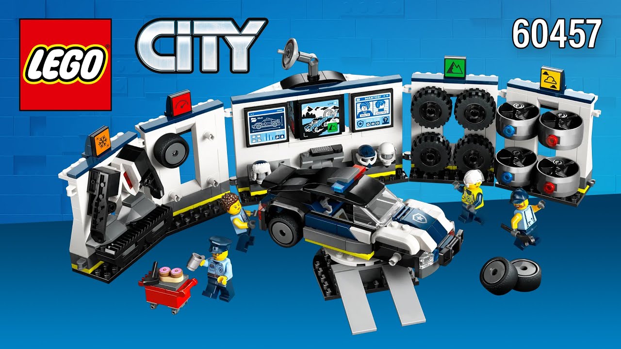 LEGO City Custom Police Car Garage (60457)[489 pcs] Step-by-Step Building Instructions | TBB