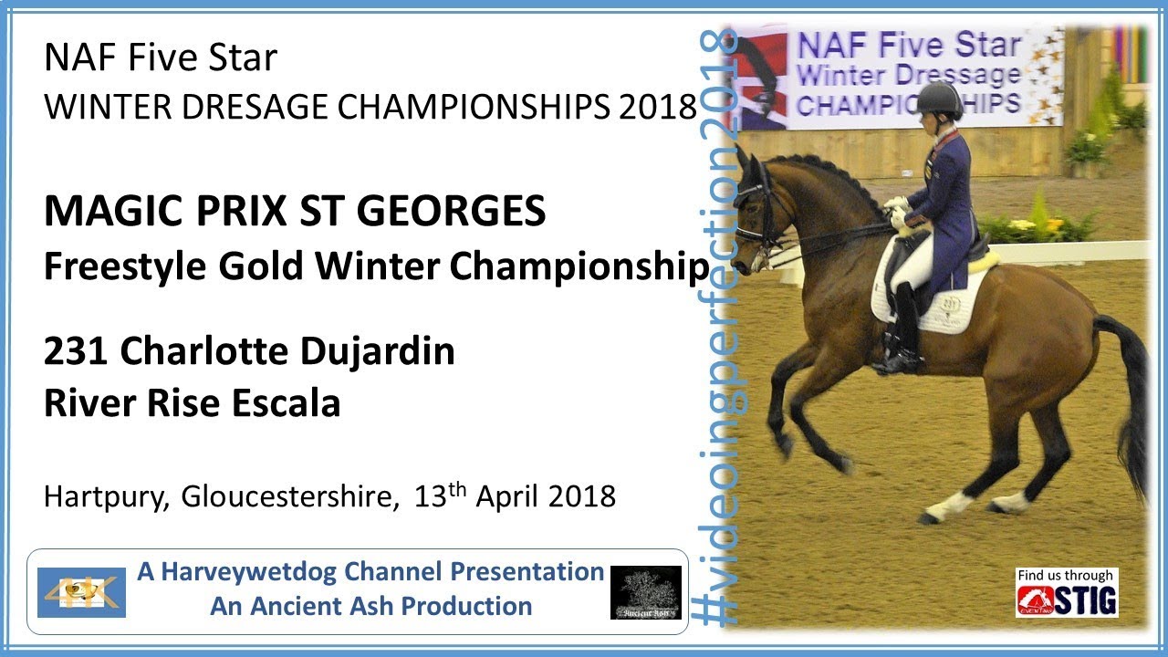 Charlotte Dujardin and River Rise Escala PSG Freestyle; NAF 5 ⭐️ WINTER DRESSAGE CHAMPIONSHIPS 2018