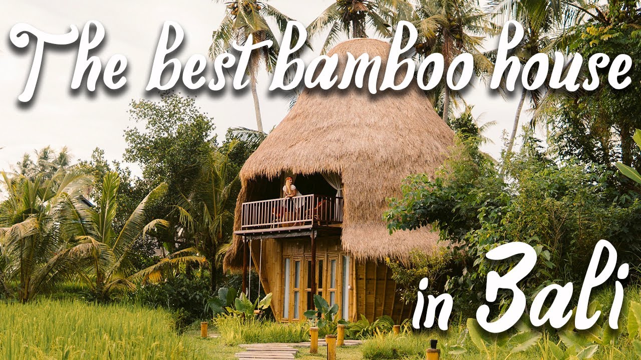 The most beautiful bamboo house in Bali, Indonesia - Hynek & Baru traveling couple​
