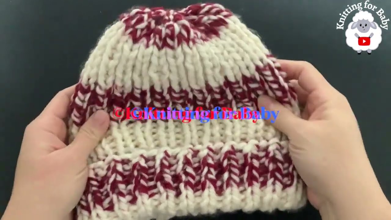 COZY AND WARM super easy and fast knit hat for children, teens and adults MAKE IT FOR MEN TOO!
