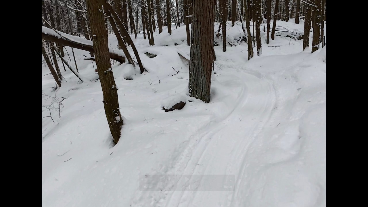 Early morning fat bike ride after recent snow storm