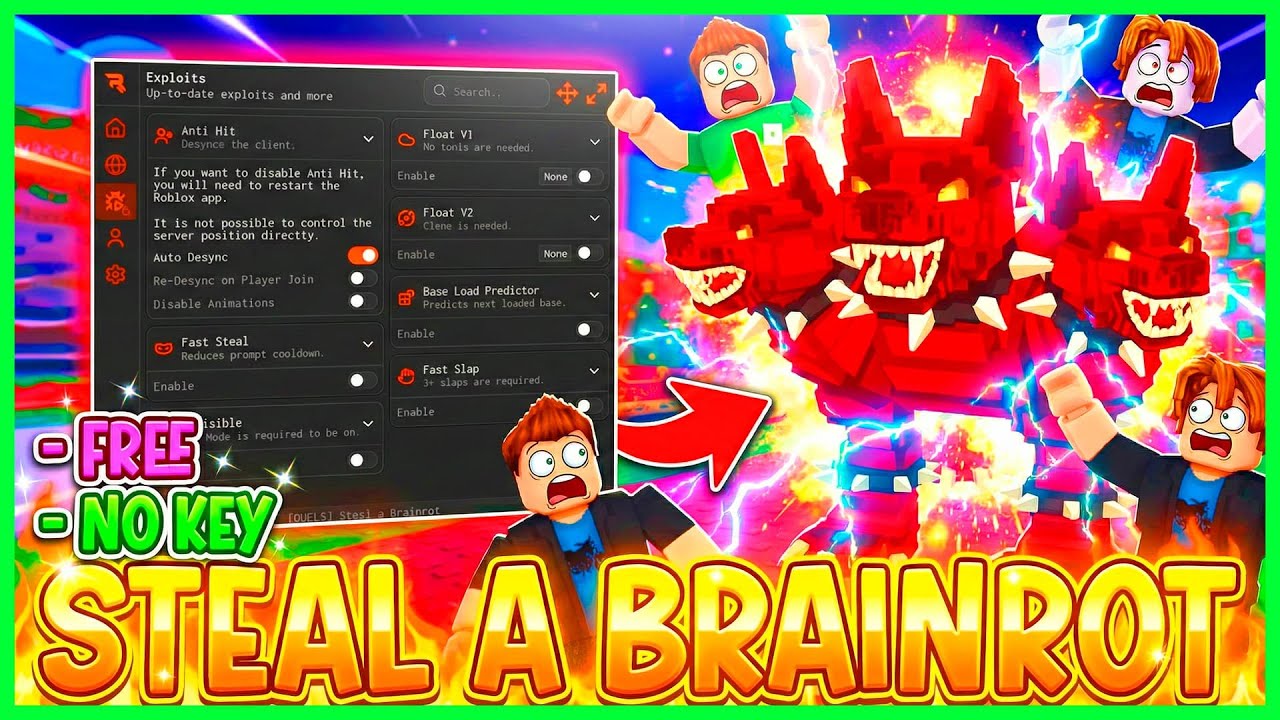 🔥 SCRIPT PARA STEAL A BRAINROT | ROBA SUPER FACIL Y RAPIDO | ANTI HIT + DESYNC + DELTA EXECUTOR
