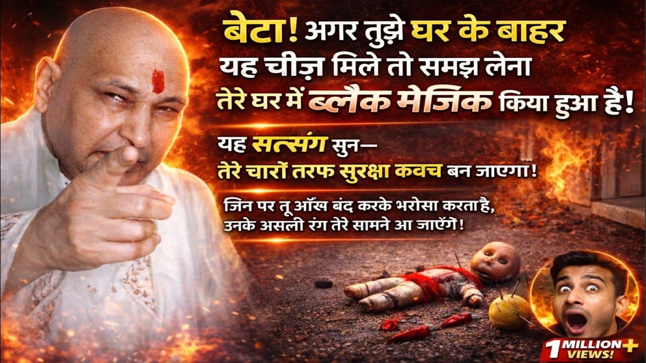 Guruji Satsang | बेटा! अगर घर के बाहर मिले ये चीज़ तो समझ लेना ब्लैक मैजिक हुआ है | यह सत्संग सुना