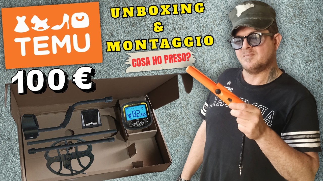 Metal Detector + Pinpointer da Temu: Unboxing, Montaggio e Prime Prove (71€)