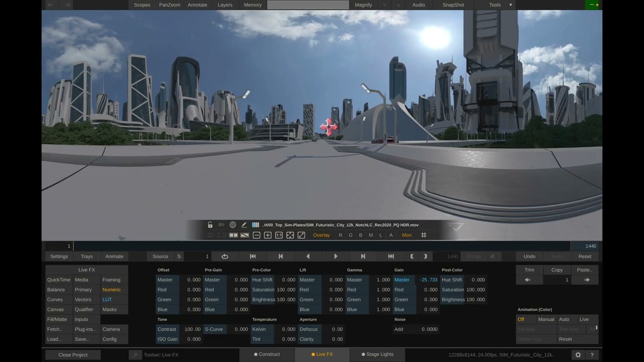 Узел Live FX Switcher для Car Process