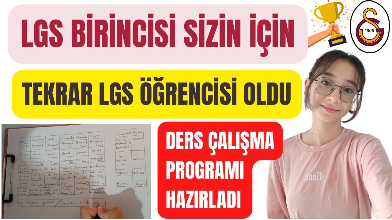 Bir Günlüğüne Tekrar LGS Öğrencisi Oldum | 8. Sınıf Ders Çalışma Programı Nasıl Hazırlanır?
