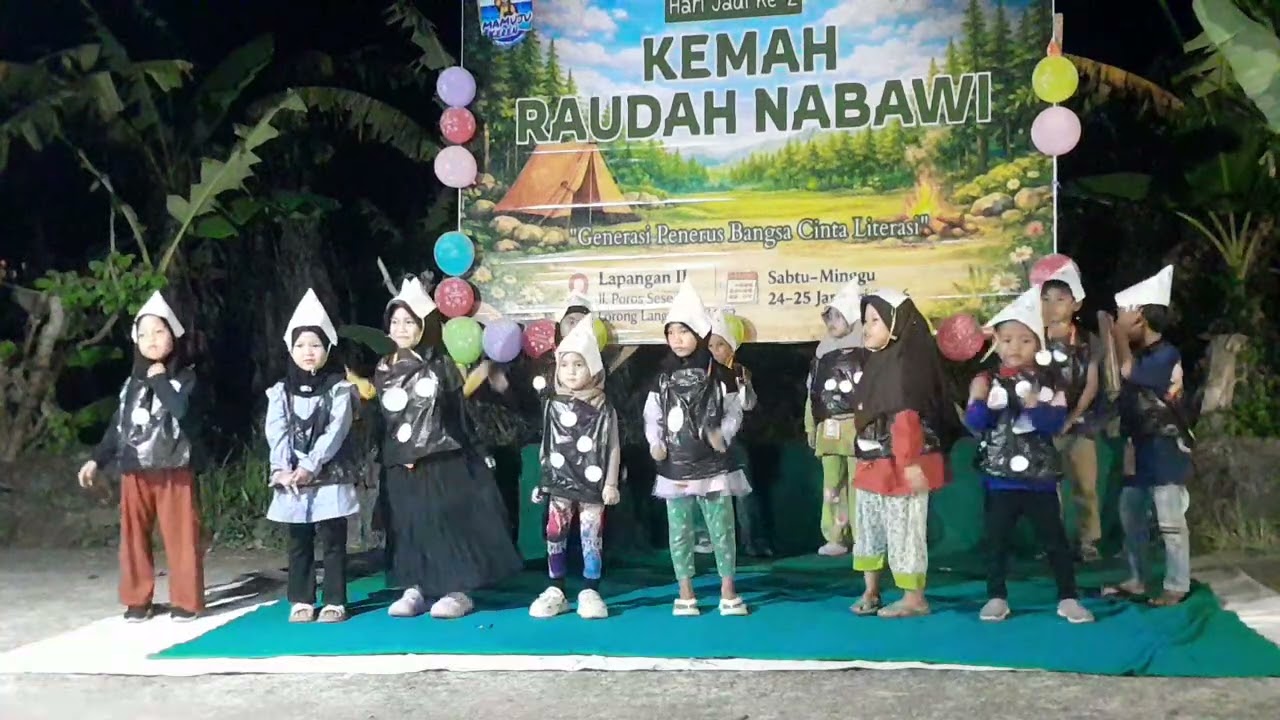 Tarian anak kambing saya| #raudahnabawi 