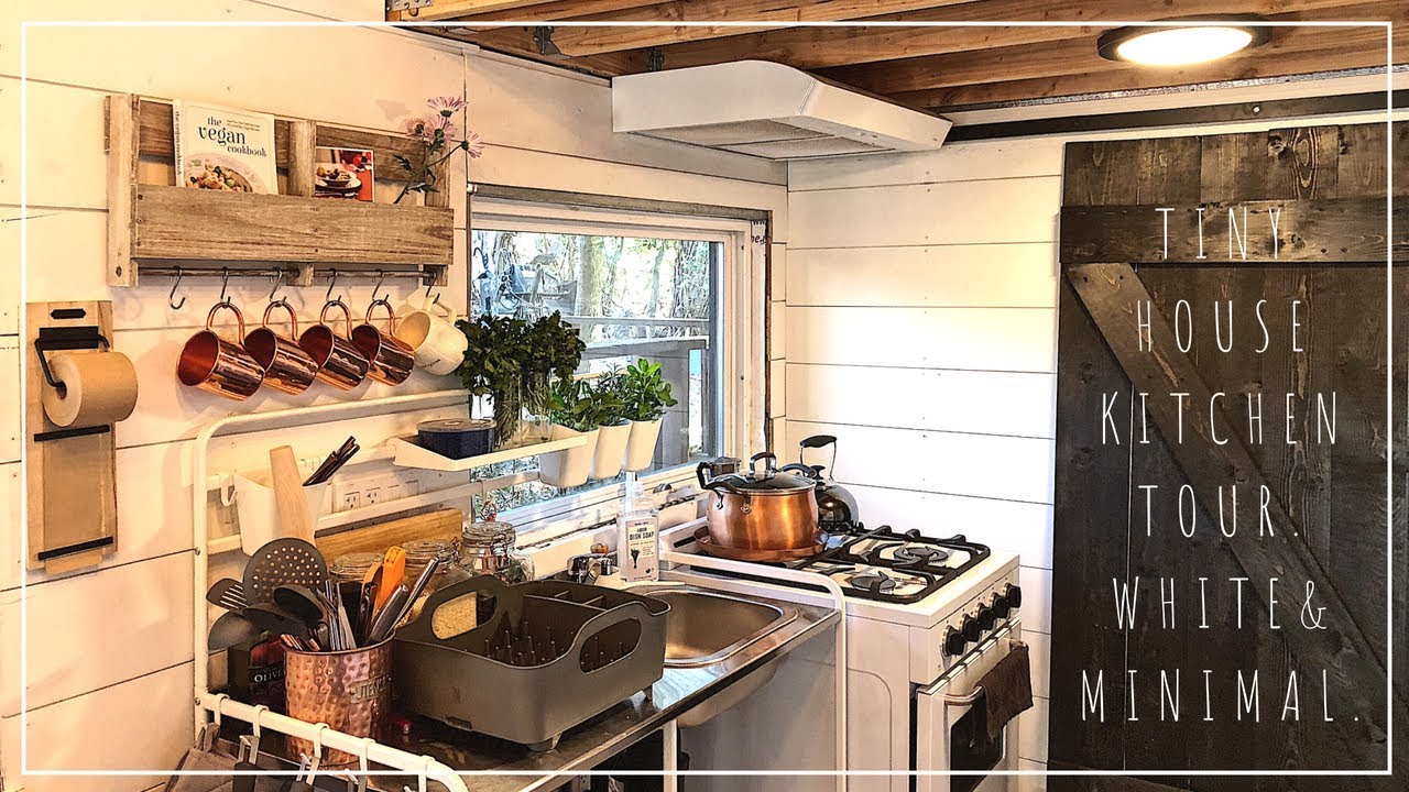 TINY HOUSE KITCHEN TOUR | WHITE, COPPER&MINIMAL