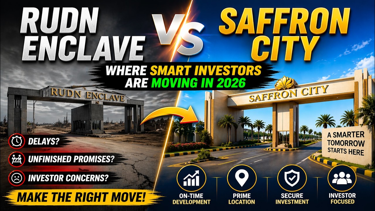 RUDN Enclave vs Saffron City &ndash; Where Smart Investors Are Moving in 2026 ? | Real Ustad