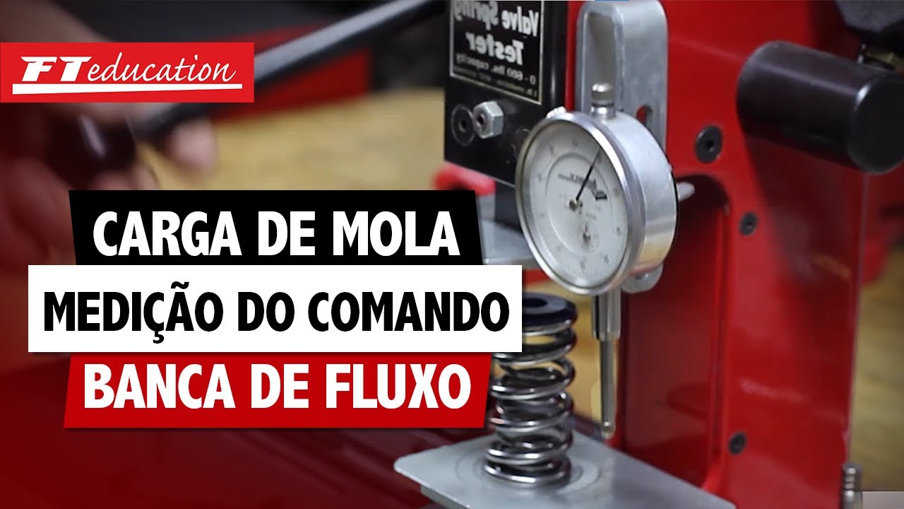 Medição de comando, carga de mola e banca de fluxo! - Cabeçote #3
