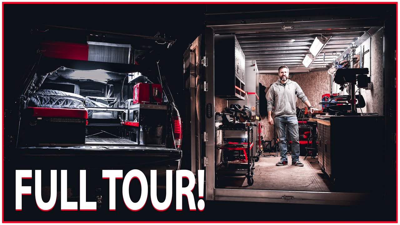 My Small Workshop on Wheels - The Perfect Companion to the Truck Cap Camper!