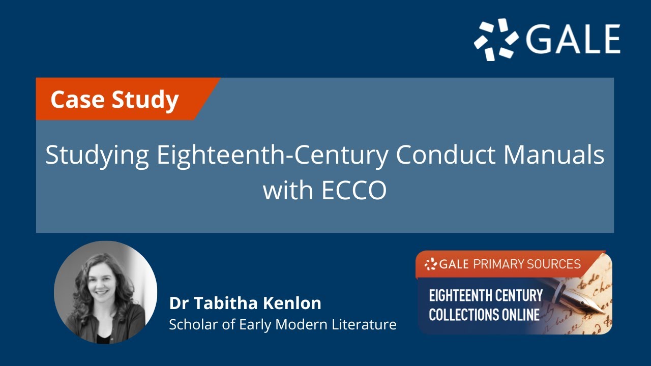 Using ECCO to Study Eighteenth-Century Conduct Manuals