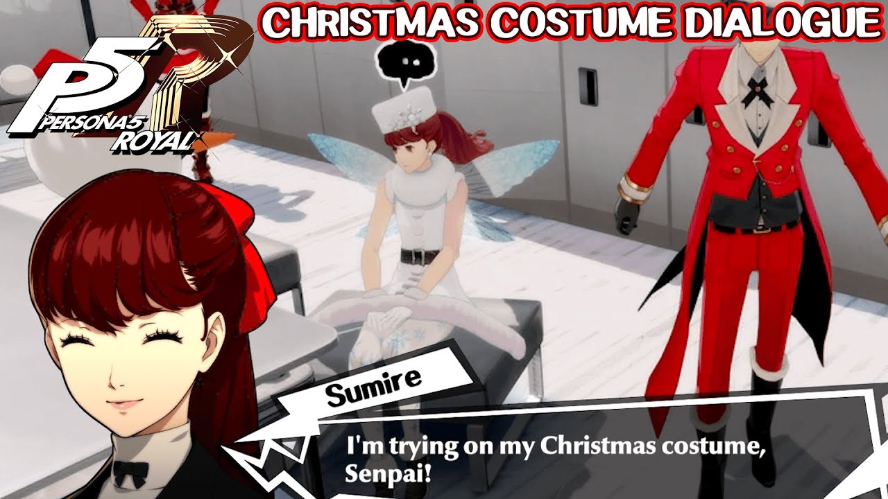 Unused Christmas costume dialogue - Persona 5 Royal