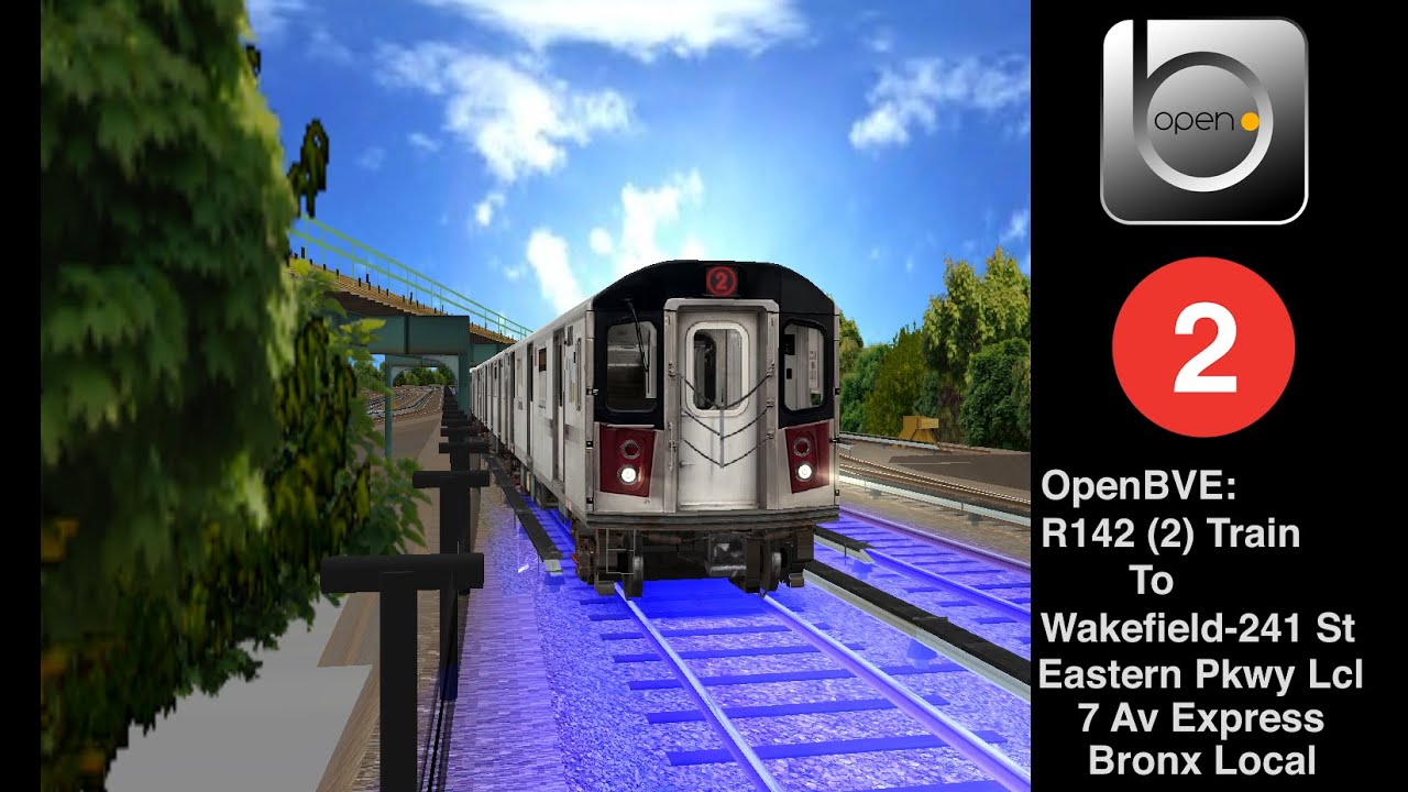 openBVE: R142 (2) Train to Wakefield-241 St