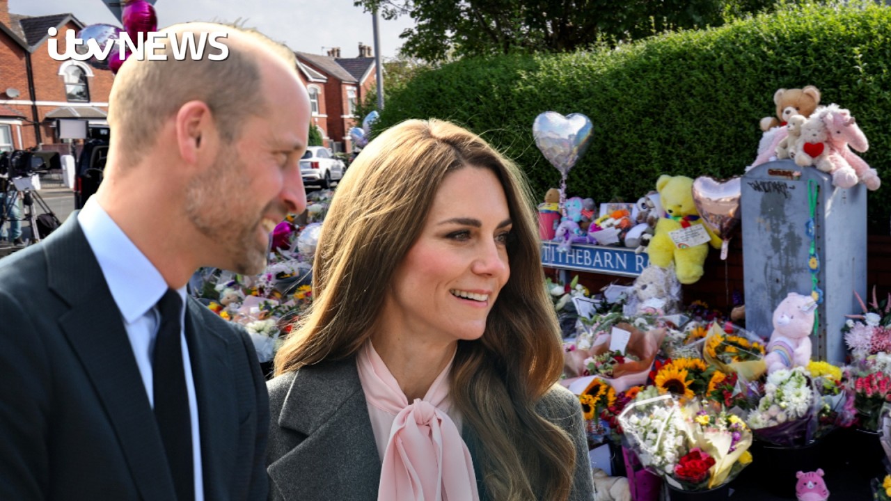 William and Kate pay emotional visit to Southport schools following fatal attack | ITV News