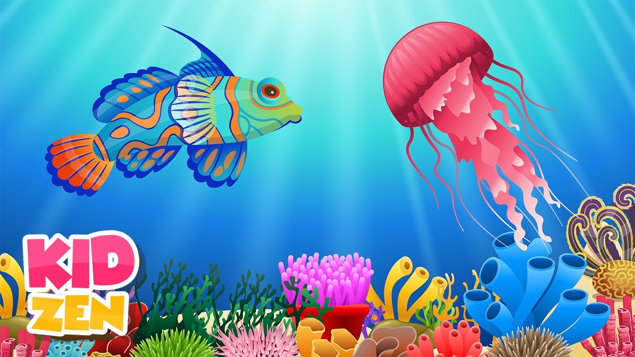 12 HOURS of Relaxing Baby Sleep Music: Colors of Coral Reef 🐠 Lullaby for Babies to go to Sleep