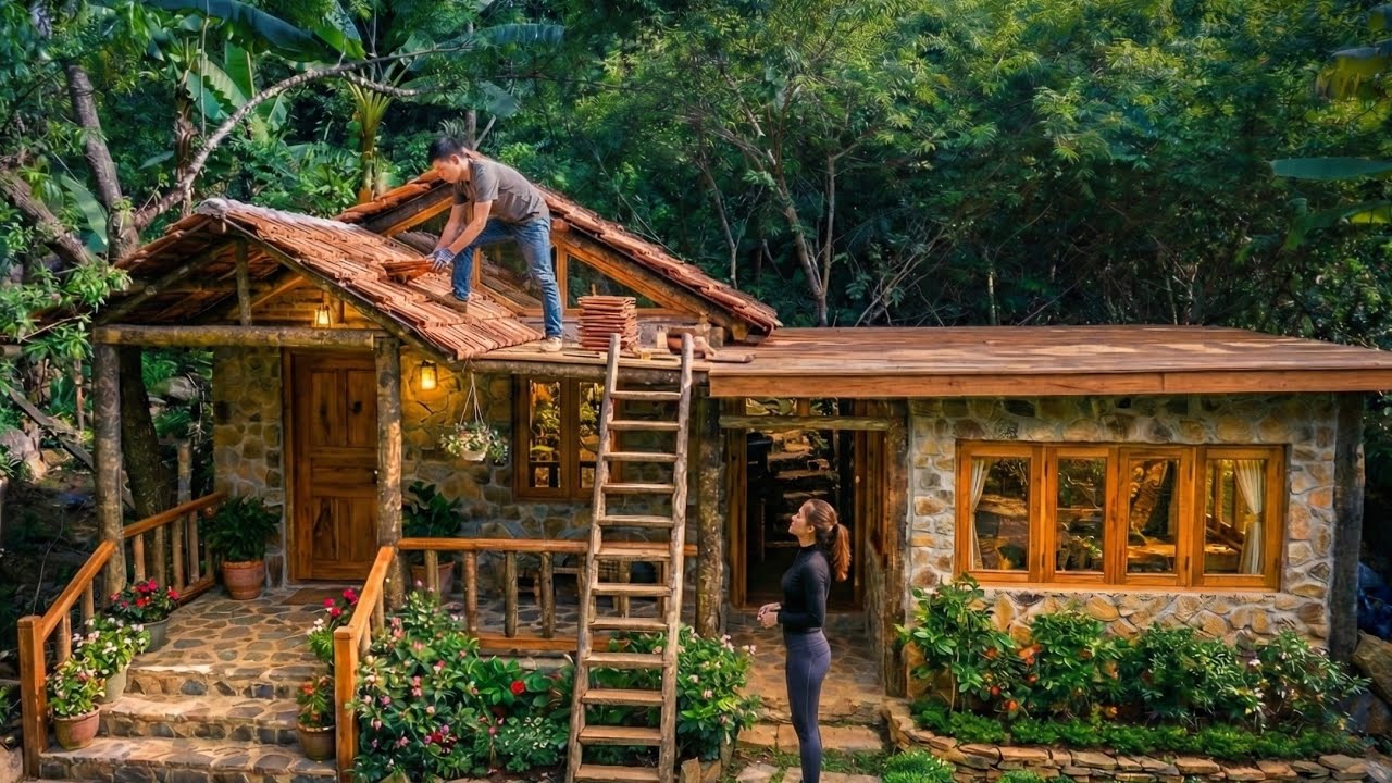 60 Days Building a Clay & Bamboo House | Timelapse Off-Grid Living