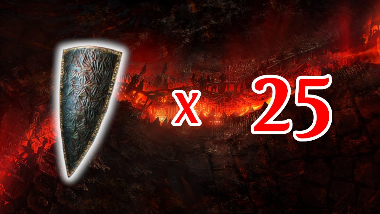 CORRUPTING 25 PRISM GUARDIAN SHIELDS - PATH OF EXILE 3.16 - IS AURA STACKING BACK ON THE MENU?!