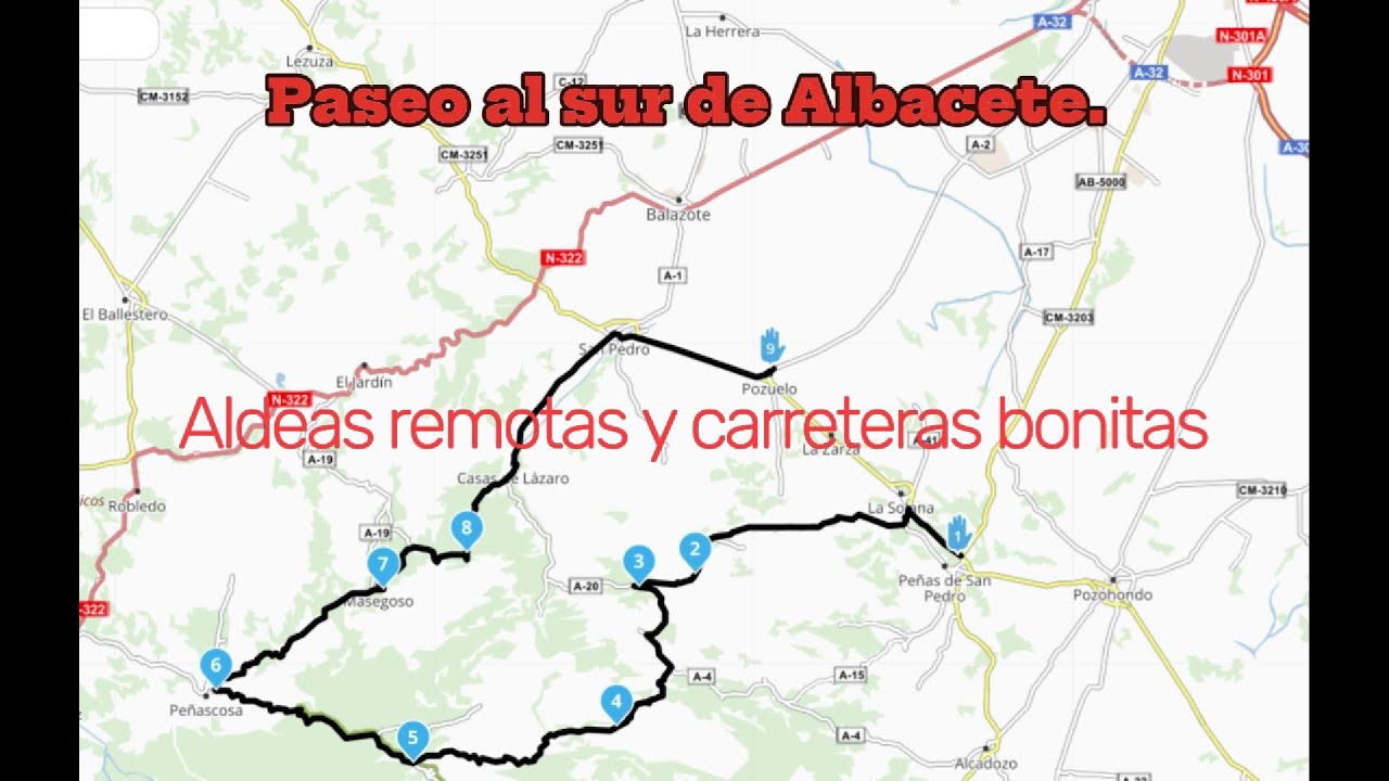 PASEO AL SUR DE ALBACETE.  Aldeas remotas y carreteras bonitas