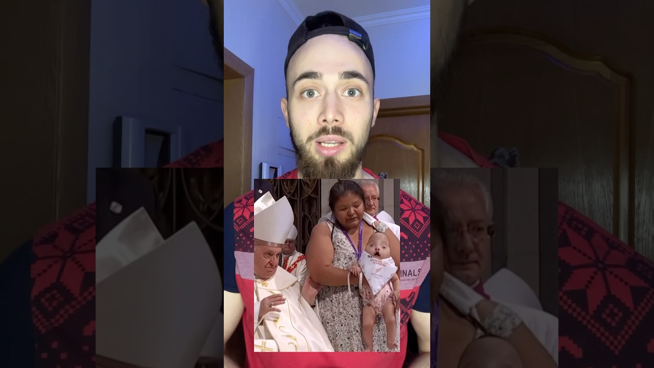 Папа Римский и ребенок