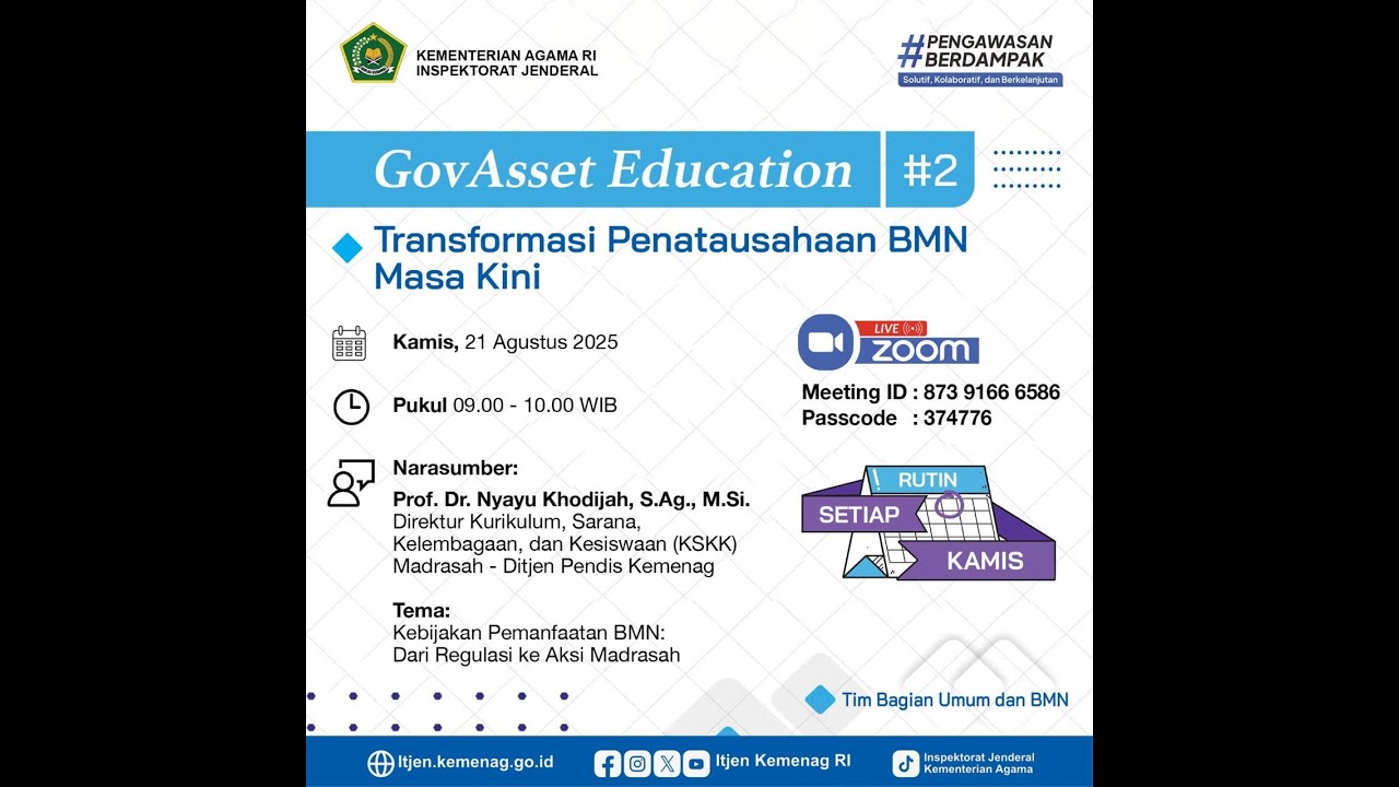 GovAsset Education #2 - Itjen Kemenag - Diklat PKA LAN 2025