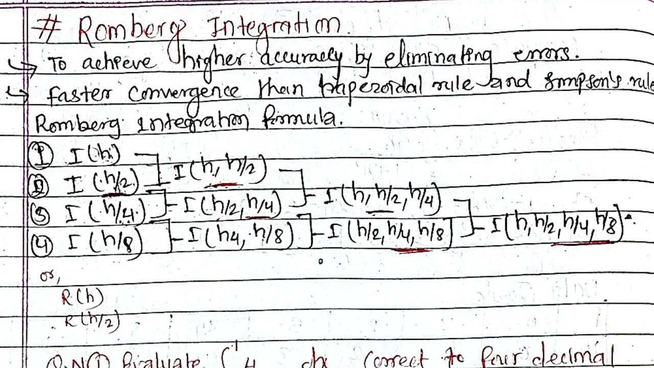 Romberg integration numerical,UNIT-2||Numerical methods in nepali|unit-4 Pu,ku,Tu,diploma