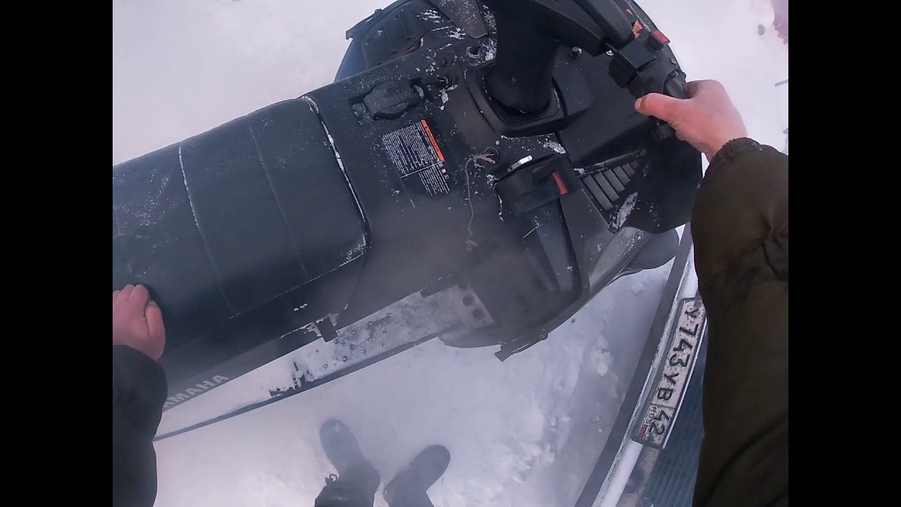 YAMAHA VIKING заводим снегоход в - 30!